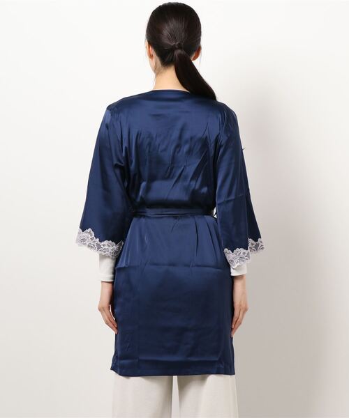 northerly（ノーザリー）の「サテンローブ（ガウン/バスローブ・レディース・ネイビー/ミント/ピンク・MEDIUM）」の12枚目の写真