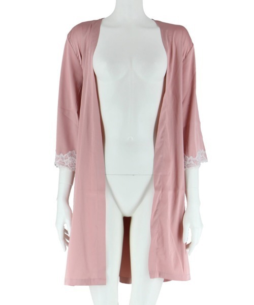 northerly（ノーザリー）の「サテンローブ（ガウン/バスローブ・レディース・ネイビー/ミント/ピンク・MEDIUM）」の8枚目の写真