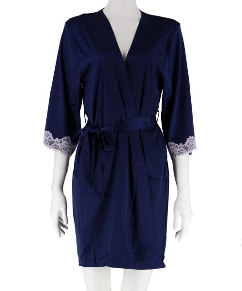 northerly（ノーザリー）の「サテンローブ（ガウン/バスローブ・レディース・ネイビー/ミント/ピンク・MEDIUM）」の10枚目の写真