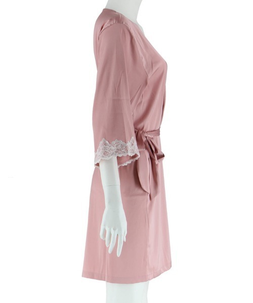 northerly（ノーザリー）の「サテンローブ（ガウン/バスローブ・レディース・ネイビー/ミント/ピンク・MEDIUM）」の6枚目の写真