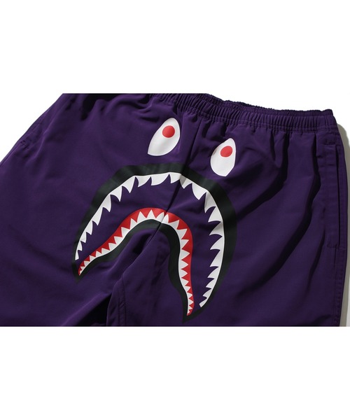 A BATHING APE（アベイシングエイプ）の「SHARK BEACH SHORTS M（水着・メンズ・ブラック/パープル/ネイビー・SMALL/MEDIUM/LARGE/X-LARGE/XX-LARGE）」の12枚目の写真
