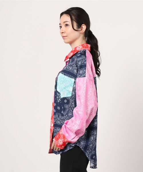 Figments（フィグメンツ）の「パターンブロックシャツ（シャツ/ブラウス・レディース・その他1・FREE）」の3枚目の写真