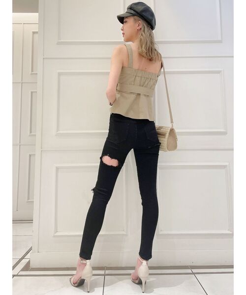 GYDA（ジェイダ）の「2WAYトレンチベアTOPS（シャツ/ブラウス・レディース・ベージュ/アイボリー・FREE）」の11枚目の写真