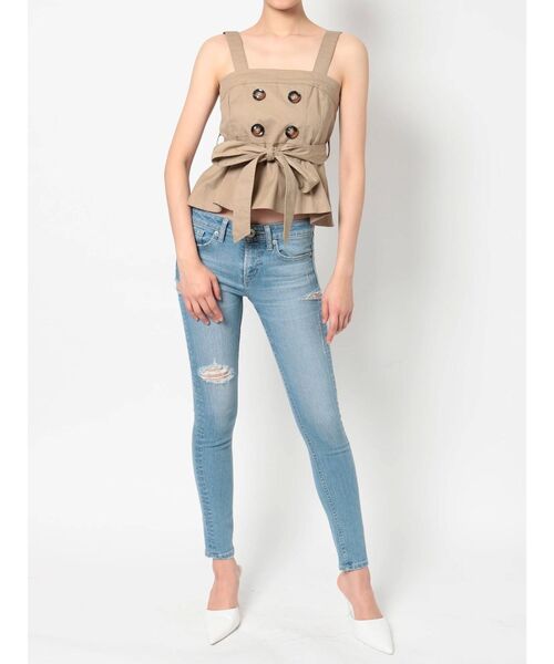 GYDA（ジェイダ）の「2WAYトレンチベアTOPS（シャツ/ブラウス・レディース・ベージュ/アイボリー・FREE）」の18枚目の写真