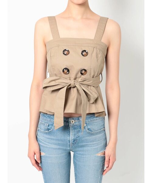 GYDA（ジェイダ）の「2WAYトレンチベアTOPS（シャツ/ブラウス・レディース・ベージュ/アイボリー・FREE）」の12枚目の写真