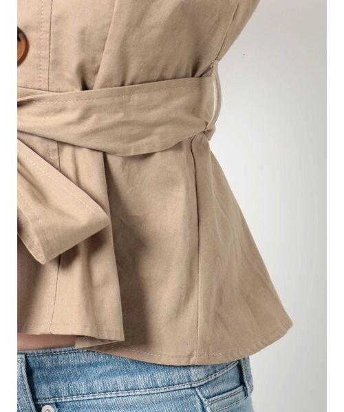 GYDA（ジェイダ）の「2WAYトレンチベアTOPS（シャツ/ブラウス・レディース・ベージュ/アイボリー・FREE）」の16枚目の写真
