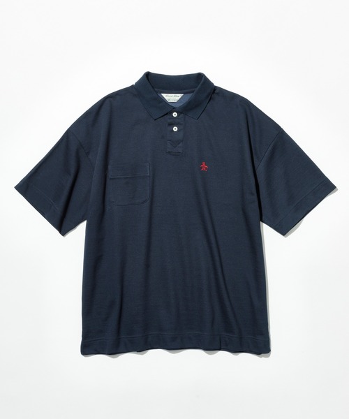 Munsingwear Grand-Slam（マンシングウェア　グランドスラム）の「ペンギン バイ マンシングウェア BIG Fit ポロシャツ メンズ ユニセックス ウェア スポーツウェア ゴルフ（ポロシャツ・メンズ・ホワイト/ネイビー/グレー・M/XL/L）」の3枚目の写真