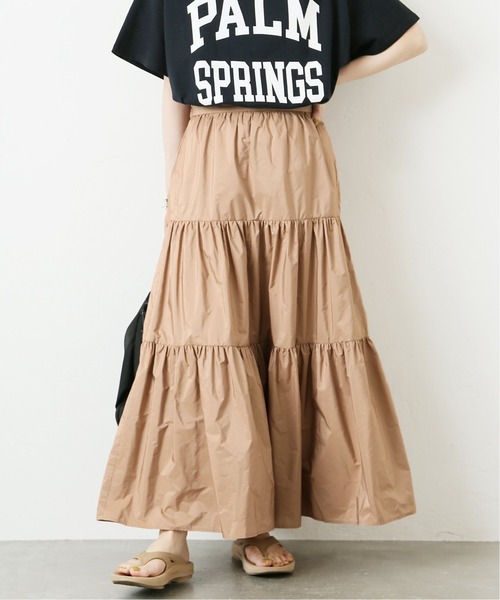 JOURNAL STANDARD（ジャーナルスタンダード）の「ライトメモリーティアードスカート◆3（スカート・レディース・ベージュ/ネイビー・38/36）」の6枚目の写真