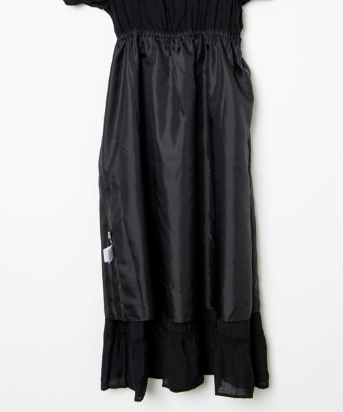 WEGO（ウィゴー）の「WEGO/2wayフリルリボンシアーロングワンピース（ワンピース・レディース・ブラック/ライトパープル・FREE）」の8枚目の写真