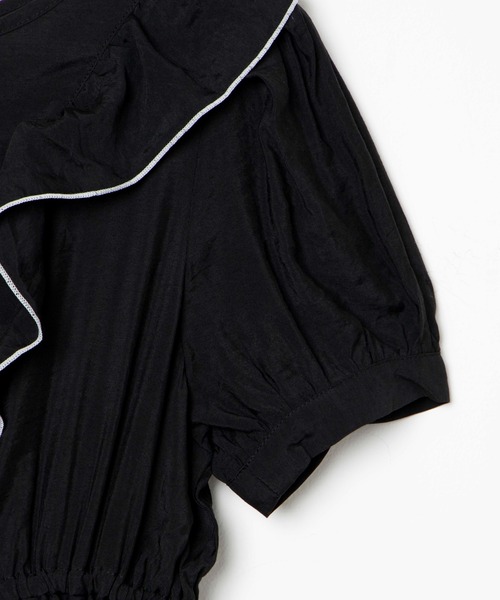 WEGO（ウィゴー）の「WEGO/2wayフリルリボンシアーロングワンピース（ワンピース・レディース・ブラック/ライトパープル・FREE）」の12枚目の写真