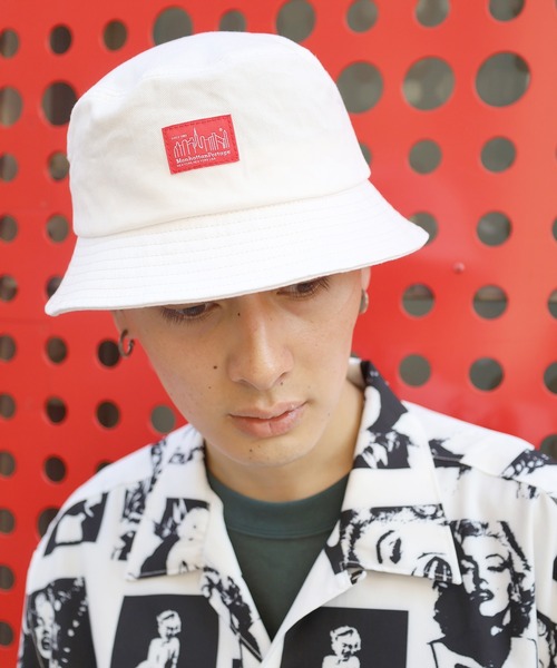 Manhattan Portage（マンハッタンポーテージ）の「【Manhattan Portage / マンハッタン ポーテージ】ロゴデザインバケットハット（ハット・メンズ・ホワイト/ブラック/ベージュ/ブラック系その他/ホワイト系その他・ONESIZE）」の3枚目の写真