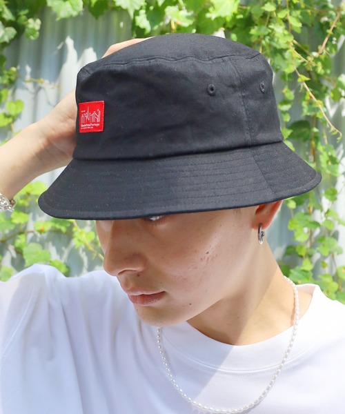 Manhattan Portage（マンハッタンポーテージ）の「【Manhattan Portage / マンハッタン ポーテージ】ロゴデザインバケットハット（ハット・メンズ・ホワイト/ブラック/ベージュ/ブラック系その他/ホワイト系その他・ONESIZE）」の12枚目の写真