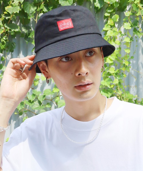 Manhattan Portage（マンハッタンポーテージ）の「【Manhattan Portage / マンハッタン ポーテージ】ロゴデザインバケットハット（ハット・メンズ・ホワイト/ブラック/ベージュ/ブラック系その他/ホワイト系その他・ONESIZE）」の13枚目の写真