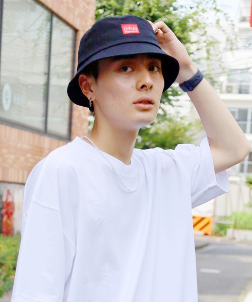 Manhattan Portage（マンハッタンポーテージ）の「【Manhattan Portage / マンハッタン ポーテージ】ロゴデザインバケットハット（ハット・メンズ・ホワイト/ブラック/ベージュ/ブラック系その他/ホワイト系その他・ONESIZE）」の17枚目の写真