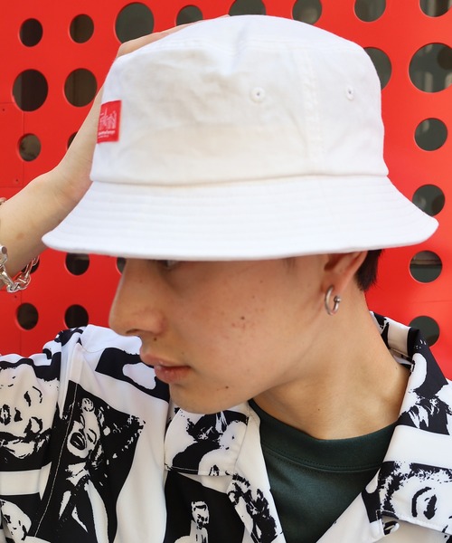 Manhattan Portage（マンハッタンポーテージ）の「【Manhattan Portage / マンハッタン ポーテージ】ロゴデザインバケットハット（ハット・メンズ・ホワイト/ブラック/ベージュ/ブラック系その他/ホワイト系その他・ONESIZE）」の21枚目の写真