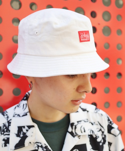 Manhattan Portage（マンハッタンポーテージ）の「【Manhattan Portage / マンハッタン ポーテージ】ロゴデザインバケットハット（ハット・メンズ・ホワイト/ブラック/ベージュ/ブラック系その他/ホワイト系その他・ONESIZE）」の22枚目の写真