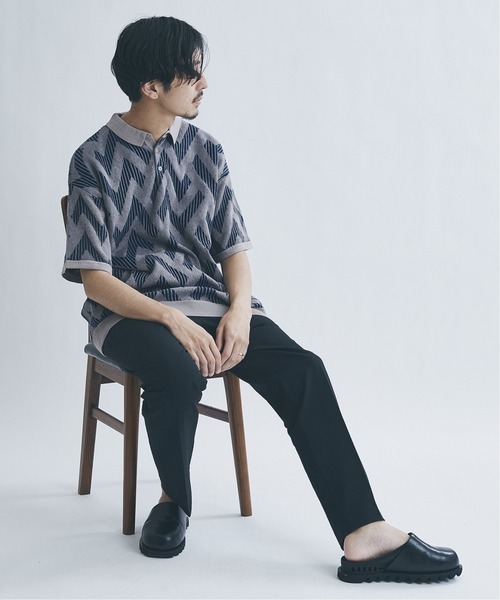 JOURNAL STANDARD(ジャーナルスタンダード)の「【GEOM PATTERN / ジオメパターン】 ジャガード ニットポロシャツ /サマーニット(ポロシャツ・メンズ・ベージュ/カーキ/ネイビー/クリアブルー・MEDIUM/LARGE)」の14枚目の写真