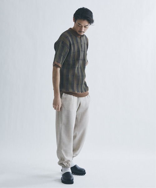 JOURNAL STANDARD(ジャーナルスタンダード)の「【GEOM PATTERN / ジオメパターン】 ジャガード ニットポロシャツ /サマーニット(ポロシャツ・メンズ・ベージュ/カーキ/ネイビー/クリアブルー・MEDIUM/LARGE)」の15枚目の写真