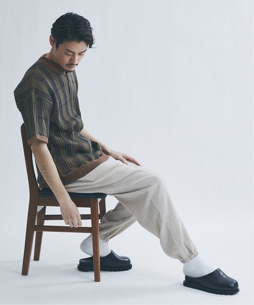 JOURNAL STANDARD(ジャーナルスタンダード)の「【GEOM PATTERN / ジオメパターン】 ジャガード ニットポロシャツ /サマーニット(ポロシャツ・メンズ・ベージュ/カーキ/ネイビー/クリアブルー・MEDIUM/LARGE)」の18枚目の写真