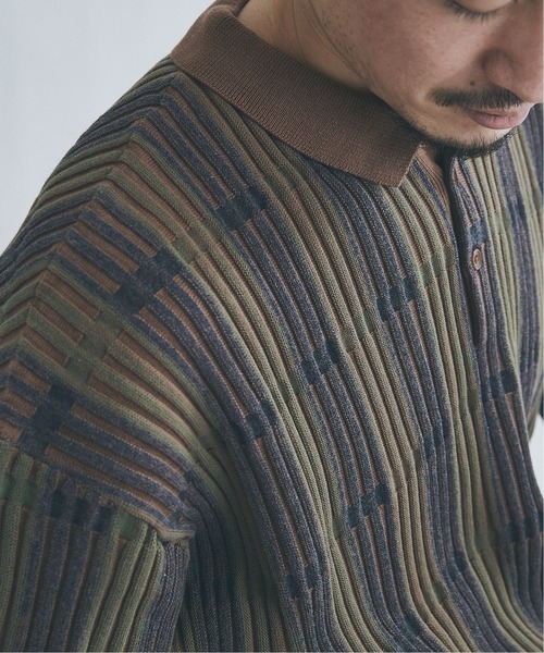 JOURNAL STANDARD(ジャーナルスタンダード)の「【GEOM PATTERN / ジオメパターン】 ジャガード ニットポロシャツ /サマーニット(ポロシャツ・メンズ・ベージュ/カーキ/ネイビー/クリアブルー・MEDIUM/LARGE)」の22枚目の写真