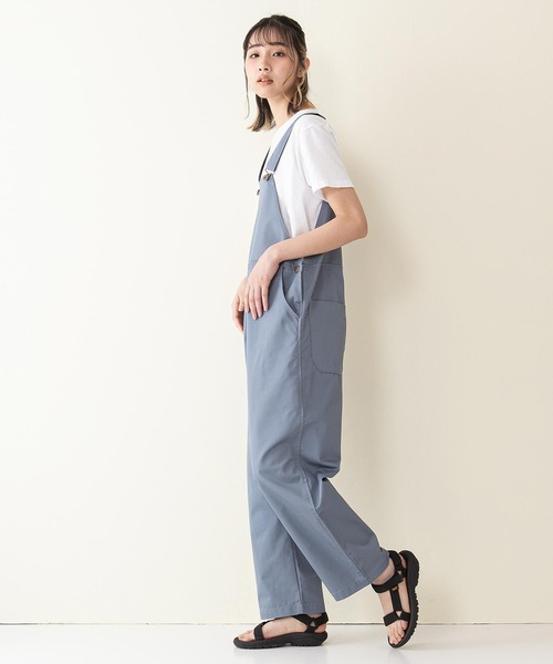 Blue Standard （ブルースタンダード）の「【BLUE STANDARD】ビッグシルエット　ツイルオーバーオール（サロペット/オーバーオール・メンズ・ブラック/ベージュ/オフホワイト/カーキ/ブルー・MEDIUM/LARGE）」の13枚目の写真