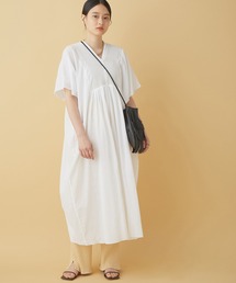 【WEB限定】コードピンタックカフタンワンピース