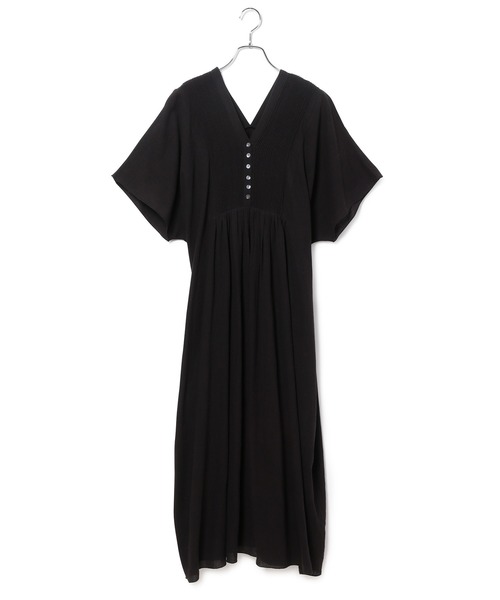ADAM ET ROPE'(アダムエロペ)の「【WEB限定】コードピンタックカフタンワンピース(ワンピース・レディース・ホワイト/ブラック・FREE)」の12枚目の写真