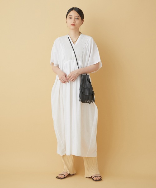 セール】【WEB限定】コードピンタックカフタンワンピース（ワンピース