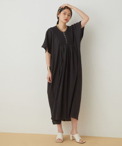 セール】【WEB限定】コードピンタックカフタンワンピース（ワンピース