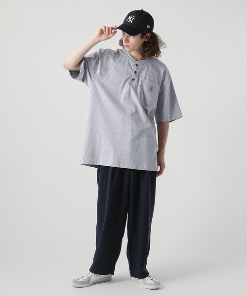 Carhartt(カーハート)の「Carhartt カーハート ヘンリーネック半袖Tシャツ SUMMER(Tシャツ/カットソー・メンズ・ブラック/ネイビー/ブルー/ボルドー/ヘザーグレー/チャコール/オリーブ・M/L/XL/S)」の13枚目の写真