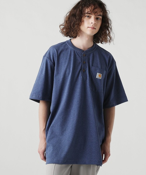 Carhartt(カーハート)の「Carhartt カーハート ヘンリーネック半袖Tシャツ SUMMER(Tシャツ/カットソー・メンズ・ブラック/ネイビー/ブルー/ボルドー/ヘザーグレー/チャコール/オリーブ・M/L/XL/S)」の18枚目の写真