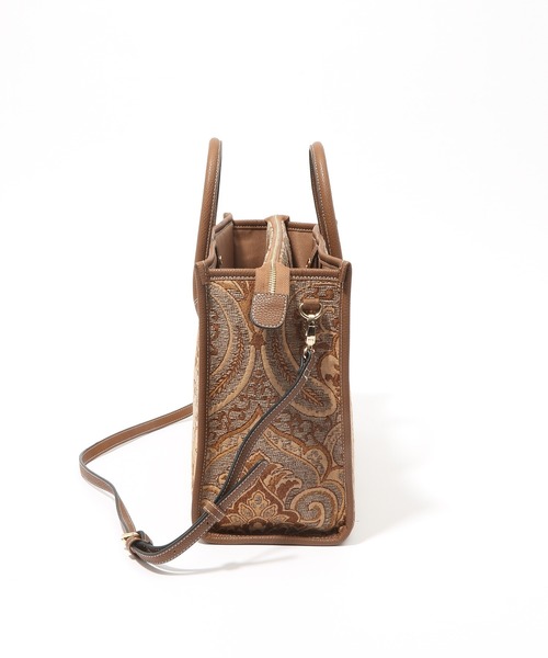 Andemiu（アンデミュウ）の「ジャガードトートⅡ956737（トートバッグ・レディース・レオパード/ブラウン/ブルー・FREE）」の7枚目の写真