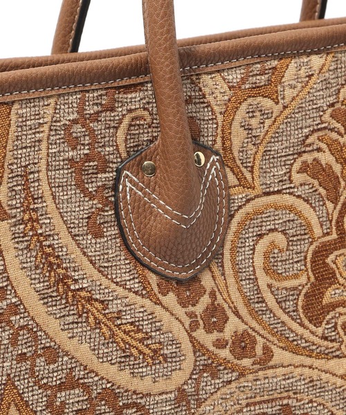 Andemiu（アンデミュウ）の「ジャガードトートⅡ956737（トートバッグ・レディース・レオパード/ブラウン/ブルー・FREE）」の11枚目の写真