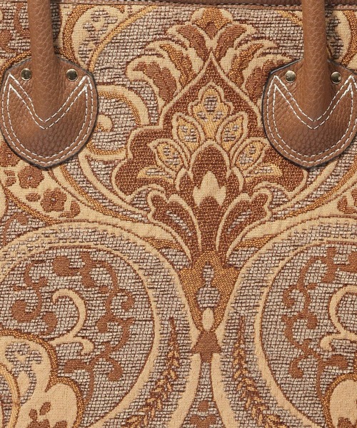 Andemiu（アンデミュウ）の「ジャガードトートⅡ956737（トートバッグ・レディース・レオパード/ブラウン/ブルー・FREE）」の9枚目の写真