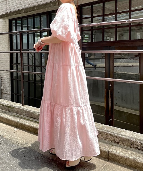 Chico（チコ）の「シャーリング2wayティアードワンピース（ワンピース