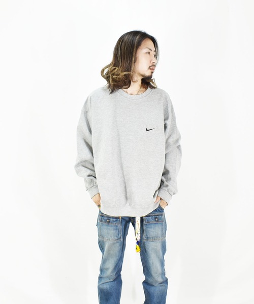 NIKE（ナイキ）の「【ヴィンテージ古着】90's NIKE/ナイキ SWOOSH 刺繍 クルーネックスウェット USA製（スウェット・メンズ・グレー・X-LARGE）」の7枚目の写真