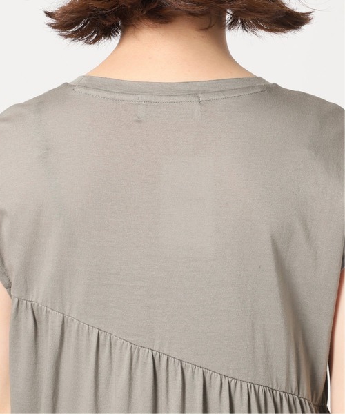 SLOBE IENA（スローブイエナ）の「フレンチスリーブティアードカットワンピース【手洗い可能】◆（ワンピース・レディース・チャコールグレー/ブラック/ラベンダー・38/36）」の11枚目の写真