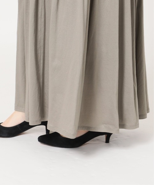 SLOBE IENA（スローブイエナ）の「フレンチスリーブティアードカットワンピース【手洗い可能】◆（ワンピース・レディース・チャコールグレー/ブラック/ラベンダー・38/36）」の14枚目の写真