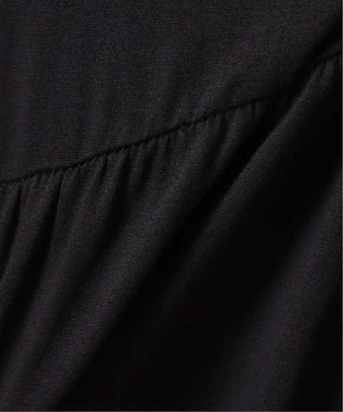 SLOBE IENA（スローブイエナ）の「フレンチスリーブティアードカットワンピース【手洗い可能】◆（ワンピース・レディース・チャコールグレー/ブラック/ラベンダー・38/36）」の18枚目の写真