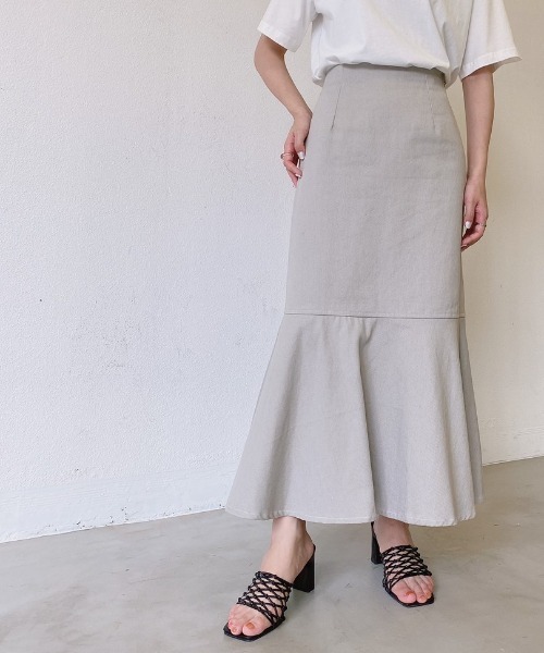 VANNIE U(ヴァニーユー)の「デニムマーメイドスカート(スカート・レディース・ライトブルー/ブルー/アイボリー・FREE)」の21枚目の写真