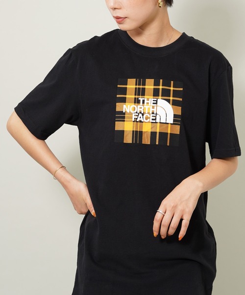 THE NORTH FACE(ザノースフェイス)の「THE NORTH FACE(ザ・ノース・フェイス) ボックスロゴ 半袖Tシャツ(Tシャツ/カットソー・レディース・ホワイト/ブラック・S/M/L)」の2枚目の写真
