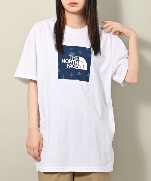 THE NORTH FACE(ザノースフェイス)の「THE NORTH FACE(ザ・ノース・フェイス) ボックスロゴ 半袖Tシャツ(Tシャツ/カットソー・レディース・ホワイト/ブラック・S/M/L)」の12枚目の写真