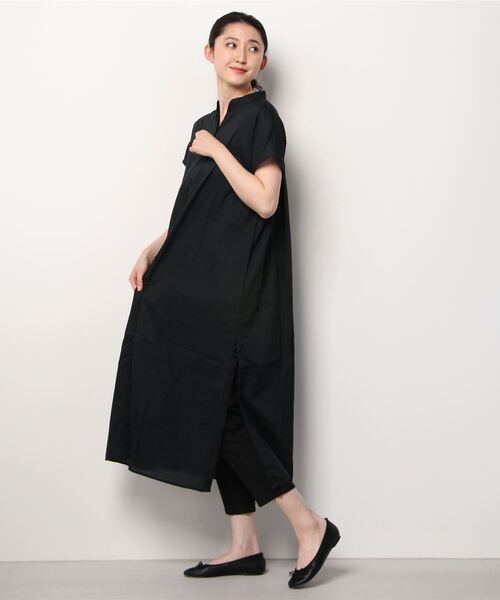 Shelly island（シェリーアイランド）の「シアーコットンシャツワンピース（シャツワンピース・レディース・ホワイト/ブラック・M）」の13枚目の写真