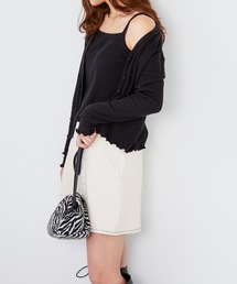 Heather | ホソミエリブカーデキャミセット　216696(Tシャツ/カットソー)