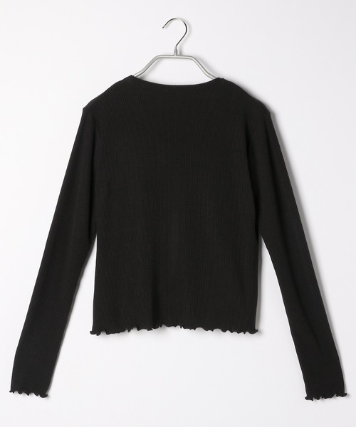 Heather（ヘザー）の「ホソミエリブカーデキャミセット　216696（Tシャツ/カットソー・レディース・ブラック/ホワイト/グリーン/イエロー・FREE）」の7枚目の写真