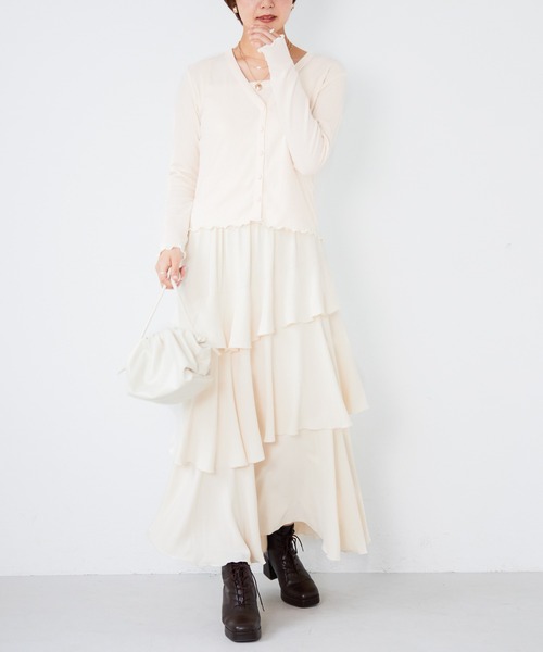 Heather（ヘザー）の「ホソミエリブカーデキャミセット　216696（Tシャツ/カットソー・レディース・ブラック/ホワイト/グリーン/イエロー・FREE）」の19枚目の写真