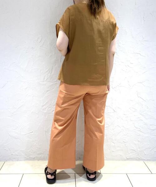 nota(ノータ)の「カラーワイドパンツ(その他パンツ・レディース・ブラウン/カーキ/オレンジ/ライラック・2/3)」の8枚目の写真