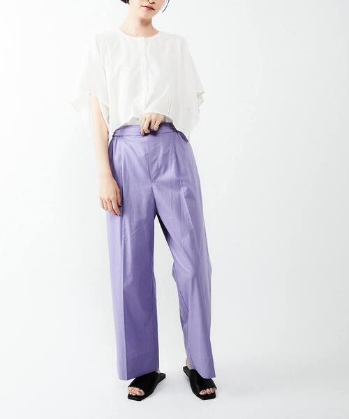 nota(ノータ)の「カラーワイドパンツ(その他パンツ・レディース・ブラウン/カーキ/オレンジ/ライラック・2/3)」の17枚目の写真