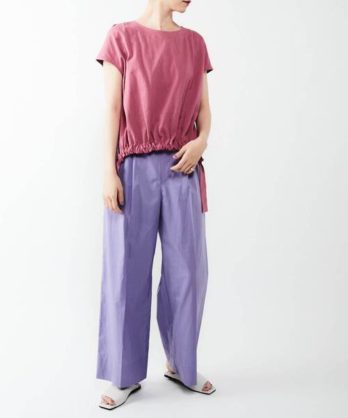 nota(ノータ)の「カラーワイドパンツ(その他パンツ・レディース・ブラウン/カーキ/オレンジ/ライラック・2/3)」の18枚目の写真