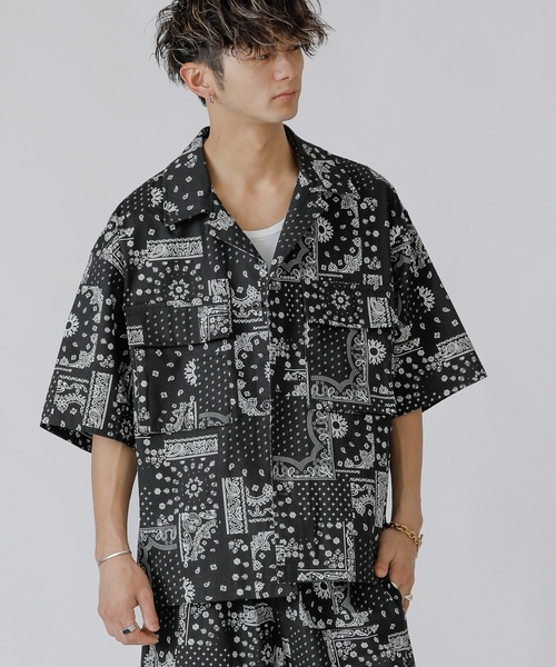 ADMIX/ATELIER SAB MEN（アドミックスアトリエサブメン）の「【Lounge wear】コットンツイル オーバーサイズ CPO シャツブルゾン（シャツ/ブラウス・メンズ・オフホワイト/ホワイト系その他/ブラック/ブラック系その他/チャコールグレー/グレー系その他/ベージュ/ネイビー/ブルー系その他/グレイッシュブルー/レオパード・48/50）」の5枚目の写真